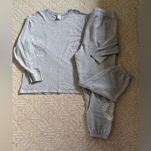 Victoria’s Secret Pink Grey Shimmer Sweatset